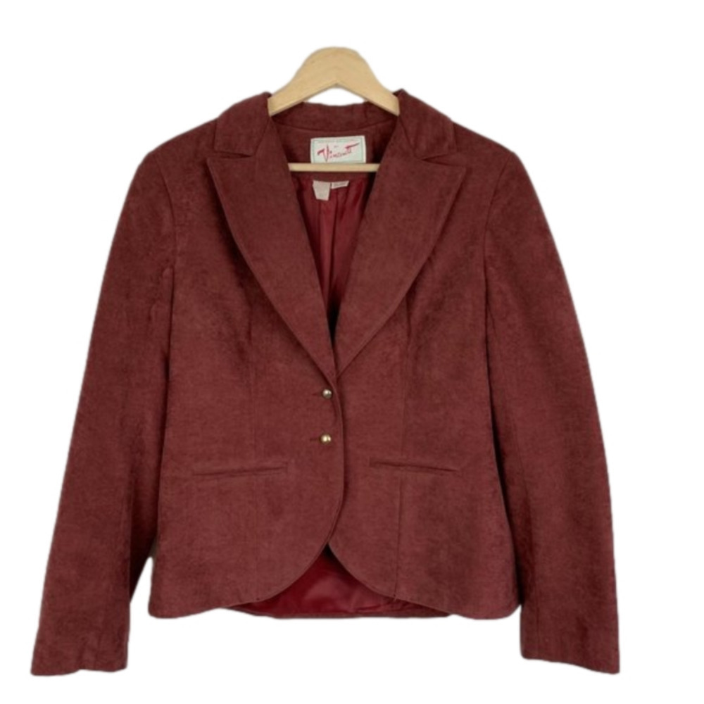 Vincenti Vintage Rust‎ Small Blazer Microfiber